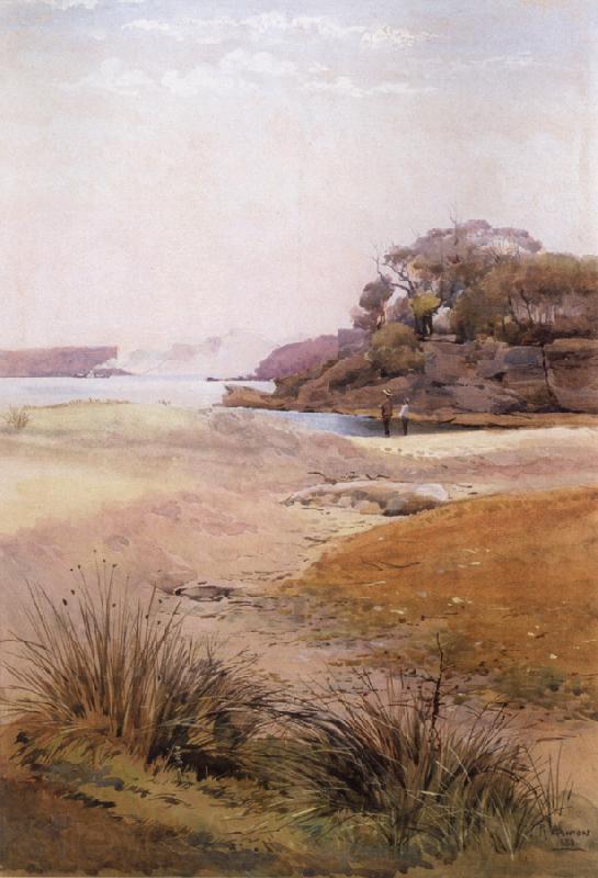 Julian Ashton View of Narth Head,Sydney Harbour 1888 Spain oil painting art